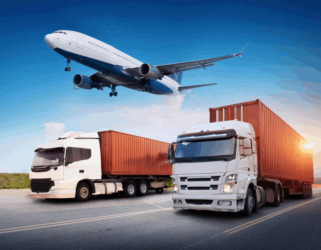 Road vs air freight