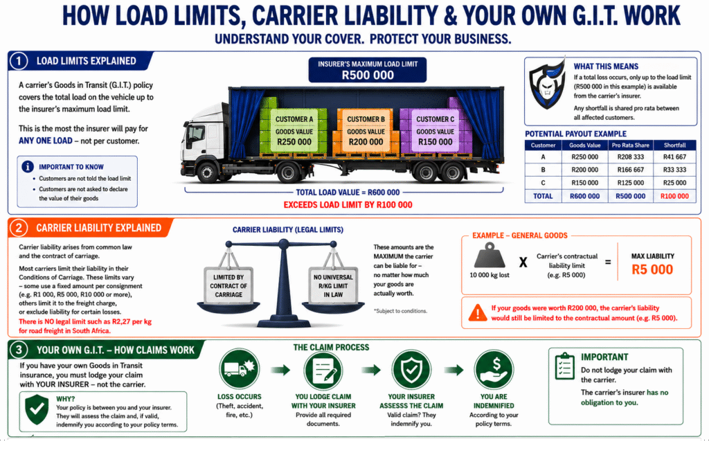 How load limits, carrier liability and your own GIT work